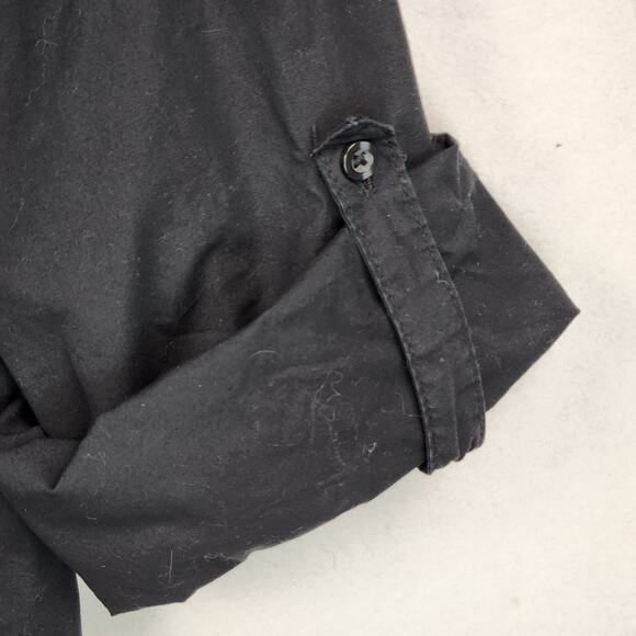 Caffe Marrakesh Club Resort V Neck Black Tunic Women’s Size Med Pintuck EUC - Picture 8 of 16